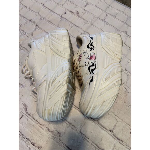 Bershka Hello Kitty Size 38 Platform Sneakers White Kawaii Whimsigoth E-Girl Y2K - Picture 9 of 15